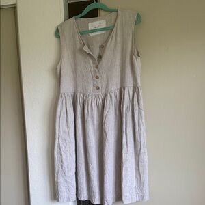 notPERFECTLINEN Beige Linen Garment